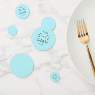 Confettis Baby shower garçon Blue Pastel