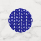 Confettis Baby shower marin bleu et blanc (Petit recto)