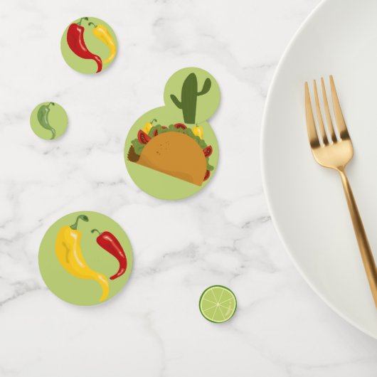 Confettis Baby shower mexicain de fiesta taco (Groupe)