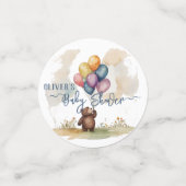 Confettis Baby shower neutre de l'ours (Petit recto)