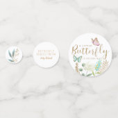 Confettis Baby shower papillon Jardin floral (Devant)