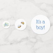 Confettis Baby shower Peter Rabbit C'est un garçon (Derrière)