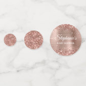 Confettis Baby shower Rose d'huile d'or (Devant)