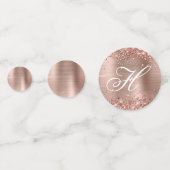 Confettis Baby shower Rose d'huile d'or (Derrière)