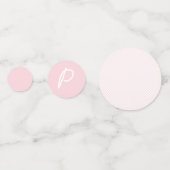 Confettis Baby shower rose en vichy (Derrière)