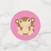 Confettis Baby shower singe rose (Petit recto)