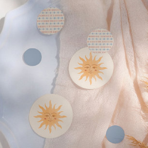 Confettis Baby Shower Vintage Soleil Boho Sunshine