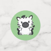 Confettis Baby shower Zebra (Petit recto)