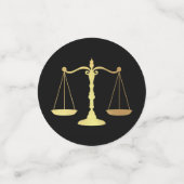 Confettis Baccalauréat de l'école de droit de l'avocat Black (Petit recto)