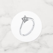 Confettis Bague de fiançailles en diamant (Petit recto)