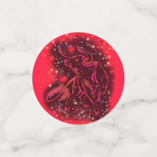 Confettis Bague Magic Red Neon - Nuit étoilée Extraordinaire