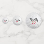 Confettis Bal de golf fête d'anniversaire 50e ou autre année (Derrière)