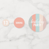 Confettis Balayage couleur terre et boue Anniversaire (Devant)