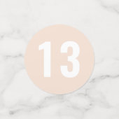 Confettis Balayage couleur terre et boue Anniversaire (Petit recto)