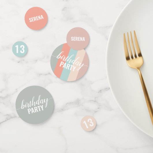 Confettis Balayage couleur terre et boue Anniversaire (Groupe)