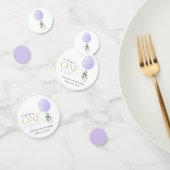 Confettis Balcon Violet, Verdure, Feuillage, Premier Anniver (Groupe)