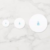 Confettis Ball Blue, Medium Turquoise design décoratif (Devant)