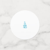 Confettis Ball Blue, Medium Turquoise design décoratif (Petit recto)