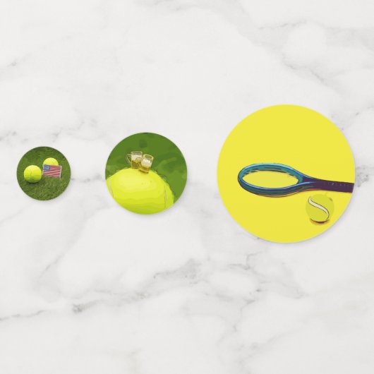 Confettis Balle de tennis (Derrière)