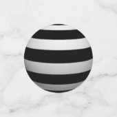 Confettis Balles 3D noires et blanches (Petit recto)