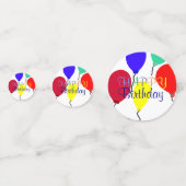 Confettis Ballons d'anniversaire (Derrière)