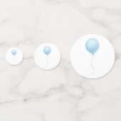 Confettis Ballons d'aquarelle bleu (Derrière)