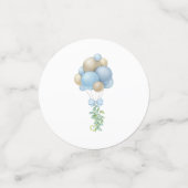 Confettis Ballons d'aquarelle bleu (Petit recto)