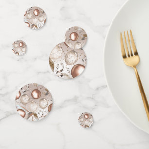 Confettis Ballons Rose Gold Pailletés Fête d'Anniversaire