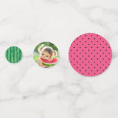 Confettis Balloon Letters Melon photo premier anniversaire (Derrière)