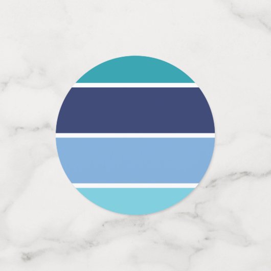 Confettis Bandes bleues (Petit recto)