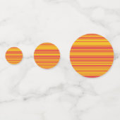 Confettis Bandes orange rouge jaune (Derrière)
