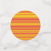 Confettis Bandes orange rouge jaune (Petit recto)