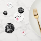 Confettis Baptême de mariage avec photo personnalisée (Groupe)