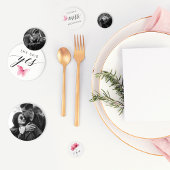 Confettis Baptême de mariage avec photo personnalisée