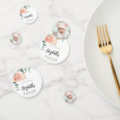 Confettis Baptême fille rose or photo (Groupe)