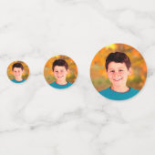 Confettis Bar Mitzvah Photo Bold Charcoal Grey Silver Foil (Devant)