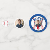 Confettis Baseball Ball Kids Photo Anniversaire (Devant)