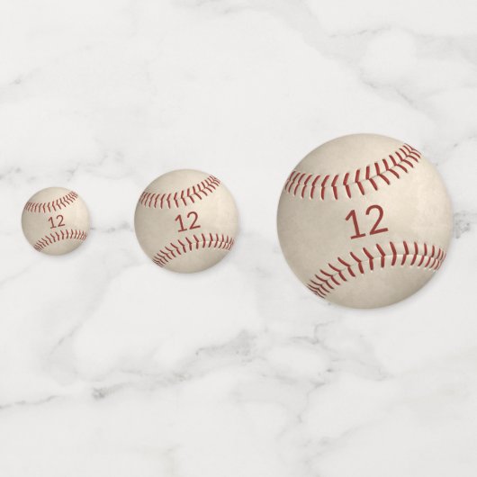 Confettis baseball sofeball garçons filles fête d'anniversai (Derrière)