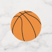 Confettis Basketball Sports Anniversaire fête rose (Petit recto)