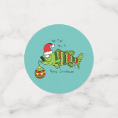 Confettis Basse de Noël amusant Pêche Poisson Cute Cartoon (Petit recto)