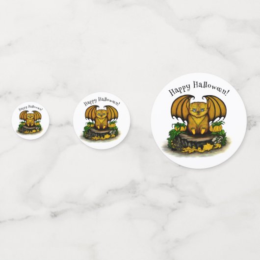 Confettis Bat d'Halloween mignonne (Devant)