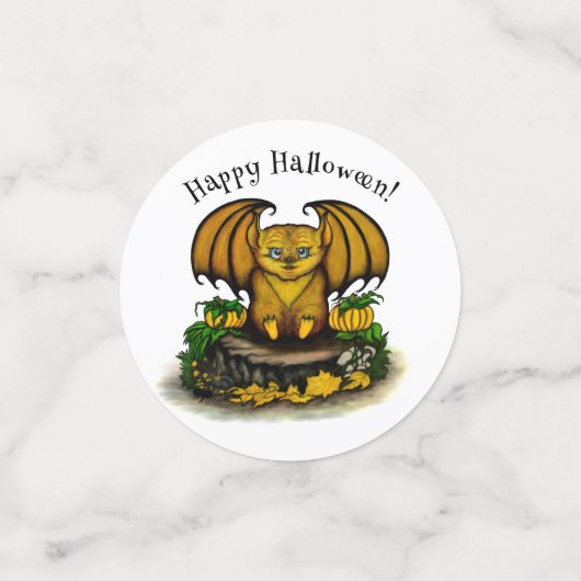 Confettis Bat d'Halloween mignonne (Petit recto)