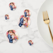 Confettis Beau couple Mariage avec mignonne drôle (Groupe)