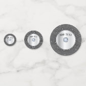 Confettis Beau Diamant d'argent Personnaliser le design (Derrière)