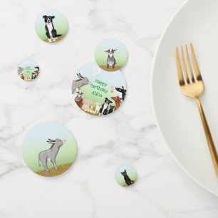 Confettis Beaux animaux de ferme table d'anniversaire confet