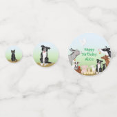 Confettis Beaux animaux de ferme table d'anniversaire confet (Devant)