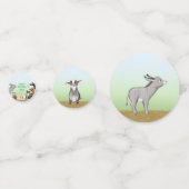 Confettis Beaux animaux de ferme table d'anniversaire confet (Derrière)