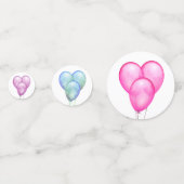 Confettis Bébé Aquarelle Mauve Rose Cute Dans Pram (Derrière)