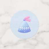 Confettis Bébé bleu garçon premier anniversaire (Petit recto)