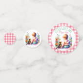 Confettis Bébé fille et chaton | BABY SHOWER (Devant)